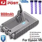 For Dyson V8 9.0Ah Battery SV10 HEPA Absolute Animal Absolute & Filter 21.6V