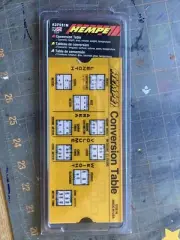Metric Conversion Hempe 37551N Sliding Table Fraction Decimal Equivalents Bx9