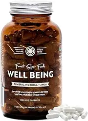 Organic Well Being Whole Food Blend | Moringa, Turmeric and Amla Berry | 120x Capsules