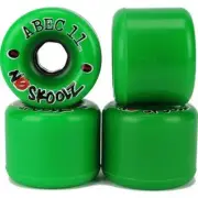 ABEC 11 Skateboard Wheels Classic No Skoolz 60mm Green 4 Pack