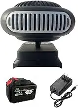170W Portable Small Space Heater Battery Powered Desktop Heating Fan Adjustable Thermostat Space Heater for Home Office