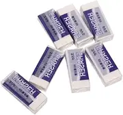 HOODANCOS 20pcs White 2b Chalkboard Erasers Drawing Eraser for Student School Supplies Clean Pencil Marks