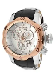 Swiss Made Invicta 10810 Reserve Venom Chronograph Silver Dial Mens Watch