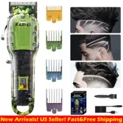 Kemei Professional Hair Clippers Trimmer Kit Cutting Machine Barber Salon Men