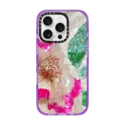 iPhone 16 Pro Impact Case Vintage Sequin Floral