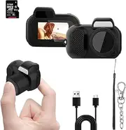 Guppy Mini Digital Camera, Mini CCD Camera Retro, with LCD Screen 1080P HD, 32GB SD Card, Eight Filters Mini Camera, CMOS Sensor Compact Portable Video Recorder, 100 Mins Battery Life Mini Camera