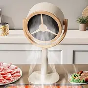 Portable Range Hood, Rechargeable Desktop Range Hood, 2 Speeds, Mini Range Hood Portable Kitchen Exhaust Fan with Detachable Filter for Barbecue, Hot Pot, Picnics, Low Noise