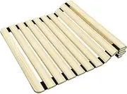 LVLDAWA Solid Wood Folding Hard Bed Board, Soft Bed Becomes Hard Waist Protector Board, Ranked Skeleton Breathable Wooden Bed Board for Sofa, Mattress(80x150cm)