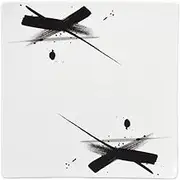 Suisumi Wazen Ingle 10.2 inches (26 cm) Square Plate, 10.0 x 10.2 x 1.1 inches (25.7 x 25.7 x