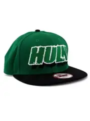 New Era Incredible Hulk 9fifty Snapback Hat Adjustable Marvel Comics Avengers