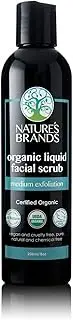 Herbal Choice Mari Organic Liquid Facial Scrub, Medium Exfoliation; 8floz