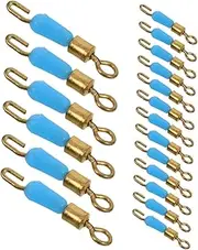 SUPVOX Silicone Fishing Lure Connector Clips 30pcs Tangle- Line Keeper for Fish Wire Loop Tackle Set