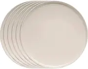 salt&pepper Hue Dinner Plates - Set of 6 - Stone - Dinner Plates