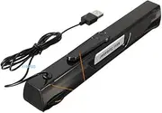 19 Stereo Soundbar 360° Surround Soundbar for Computer Speaker Mini Subwoofer Black