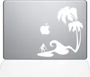 The Decal Guru Surfer Paradise Decal Vinyl Sticker, 15" MacBook Pro 2016 & Up