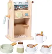 CIYODO 1 Set Coffee Maker Wooden Role Machine for Imaginative Play Fine Motor Skills Development Safe for Housework Social Skills