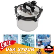 Portable 8L Pressure Steam Autoclave Sterilizer Stainless Dental Lab Equipment