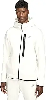 Men's Nike White/Heather Tech Fleece Full Zip Hoodie - 2XL