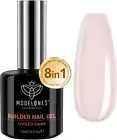 Builder Nail Gel, 8-In-1 Cover Nude Gel Builder, Hard Gel Builder for Nail Thick