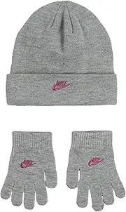 [Nike] Big Girls Futura Beanie and Gloves 2 Piece Set