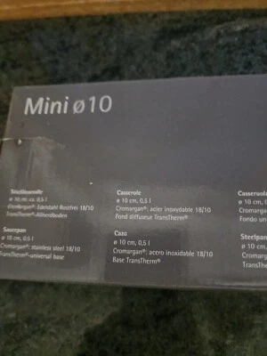 Luxe Wmf 10cm Mini Pot Casserole. Ideal For Seniors