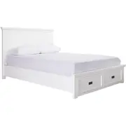 [Sleeping Giant] Aspen Storage Bed Frame White