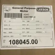 LEESON 108045.00 DC Motor,1/4 HP,1800 rpm,12V DC,56C