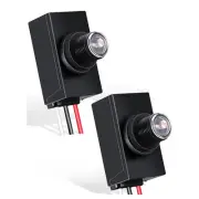 2 Pieces Dusk to Dawn Sensor for Outdoor Lighting 120-277V Photoelectric5885