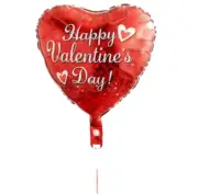 Heart Shaped Red Foil Happy Valentines Day Balloon