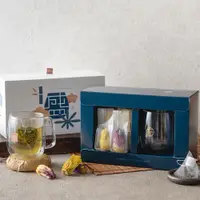 在飛比找松果購物優惠-【方菩提】盛禮盒．嚴選台灣香水蓮花茶10入+雙層玻璃杯 (7