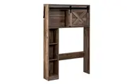 Over Toilet Storage Cabinet Laundry Shelf Rack Bathroom Organizer Retro Grey