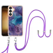 YB IMD Series-18 Style E For Samsung Galaxy S24 Crossbody Case 2.0mm TPU Electroplating Phone Cover