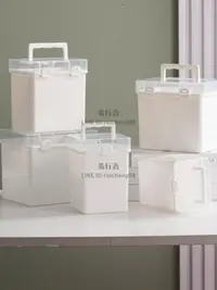 在飛比找樂天市場購物網優惠-馬克筆盒子收納盒便攜式大容量文具盒多功能塑料盒12/24/3