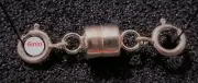 4.5mm TINY 14k Rose GOLD FILLED MAGNETIC CLASP Extender DOUBLE 6mm Spring rings