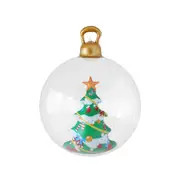 Christmas Inflatable Ball 60cm Tree Decoration Giant Bauble Clear