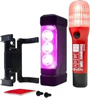 Amon 4866 2nd Generation Purple Saver with Dedicated Holder + Emergency Signal Light, Emergency Safety Set, Recommended by Keiichi Tsuchiya
