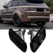 Tail Exhaust Pipe Tips For Land Rover Range Rover Sport SVR 2014-2021 Black sng (for: Land Rover)