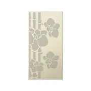 Walpix 1775 x 875 x 2.0mm Perforated Aluminium Decorative Screen Folded Profile Tropical - Magnolia