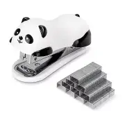 Deli Mini Cute Panda Desktop Stapler, Office Stapler, 12 Sheet Capacity, Incl...