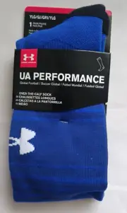 UNDER ARMOUR UA PERFORMANCE YOUTH OVER THE CALF SOCK LARGE 1-4 New