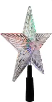 Kurt Adler LED Color-Changing Light Star Treetop, 8.5-Inch