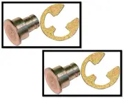 2 x Barton Kramer 200C Rivet & E Ring Mill Aluminum 0.18"H X 3/16"W X 0.18L Mil