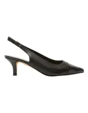 [Jane Debster] Madame Heeled Shoes in Black Patent