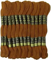 Anchor Stranded Cotton Thread for Cross Stitch/ Embroidery Color - Brown 310