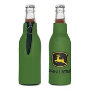 2PK John Deere Bottle Cooler/Stubbie Holder w/Trademark Logo 12oz/375ml Green