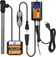 1500W Fully Submersible, Portable Electric Pool and Hot Tub Immersion Water Heat