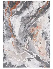 [Rug Culture] Mineral 222 Rust Rug in Grey