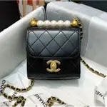 二手折扣 CHANEL 香奈兒 AP0997 CLUTCH WITH CHAIN 珍珠 鏈條包 肩背包 側背包 鏈帶包