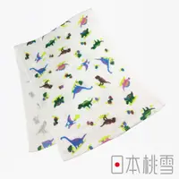 在飛比找PChome24h購物優惠-日本桃雪可愛紗布毛巾(小男孩最愛-恐龍)