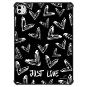 iPad Pro 11-inch (M4) iPad Impact Case Just Love, Black